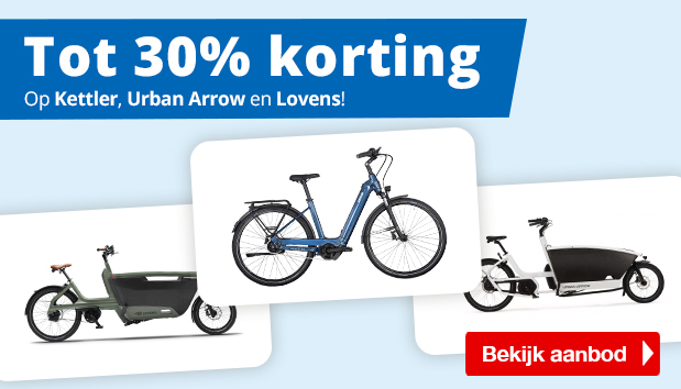 Actie Kettler, Urban Arrow en Lovens E-bikes